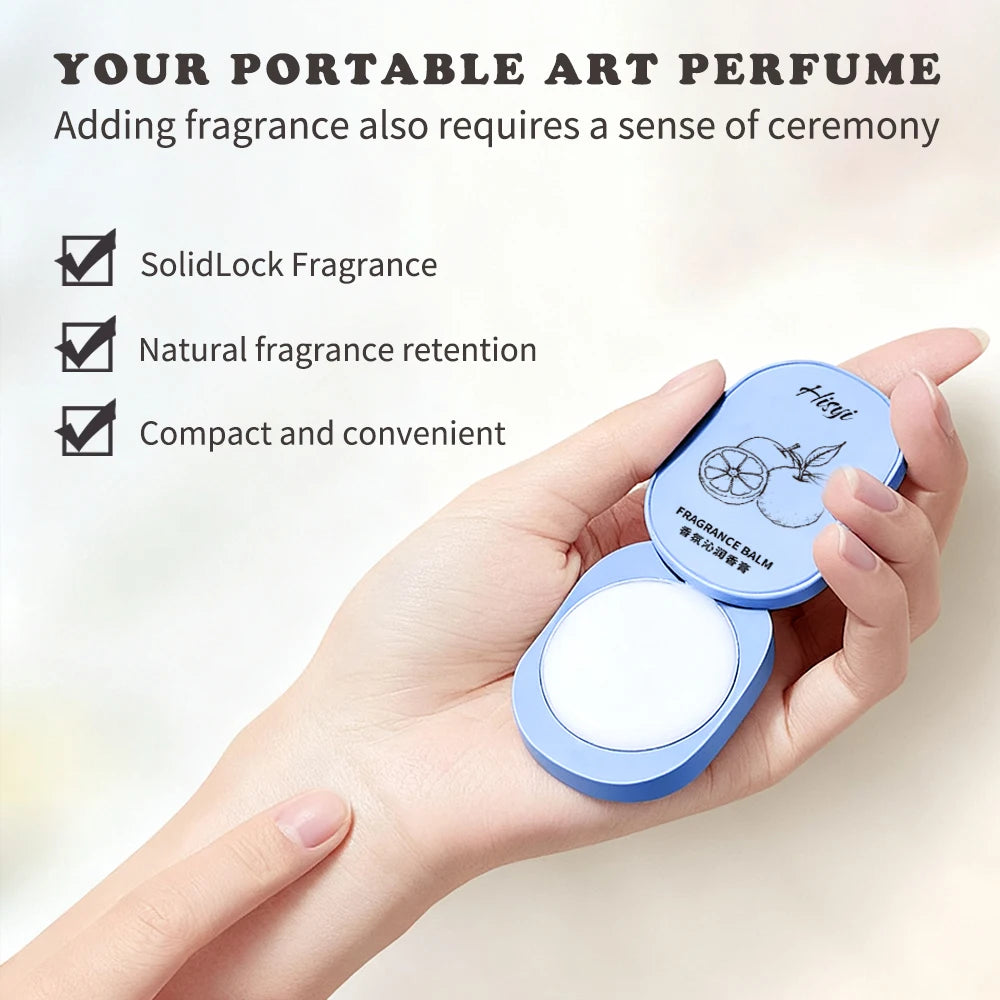 Solid Perfume Balm – Long-Lasting Floral Fragrance, Vegan, Unisex, Skin-Friendly (Face/Body Use)