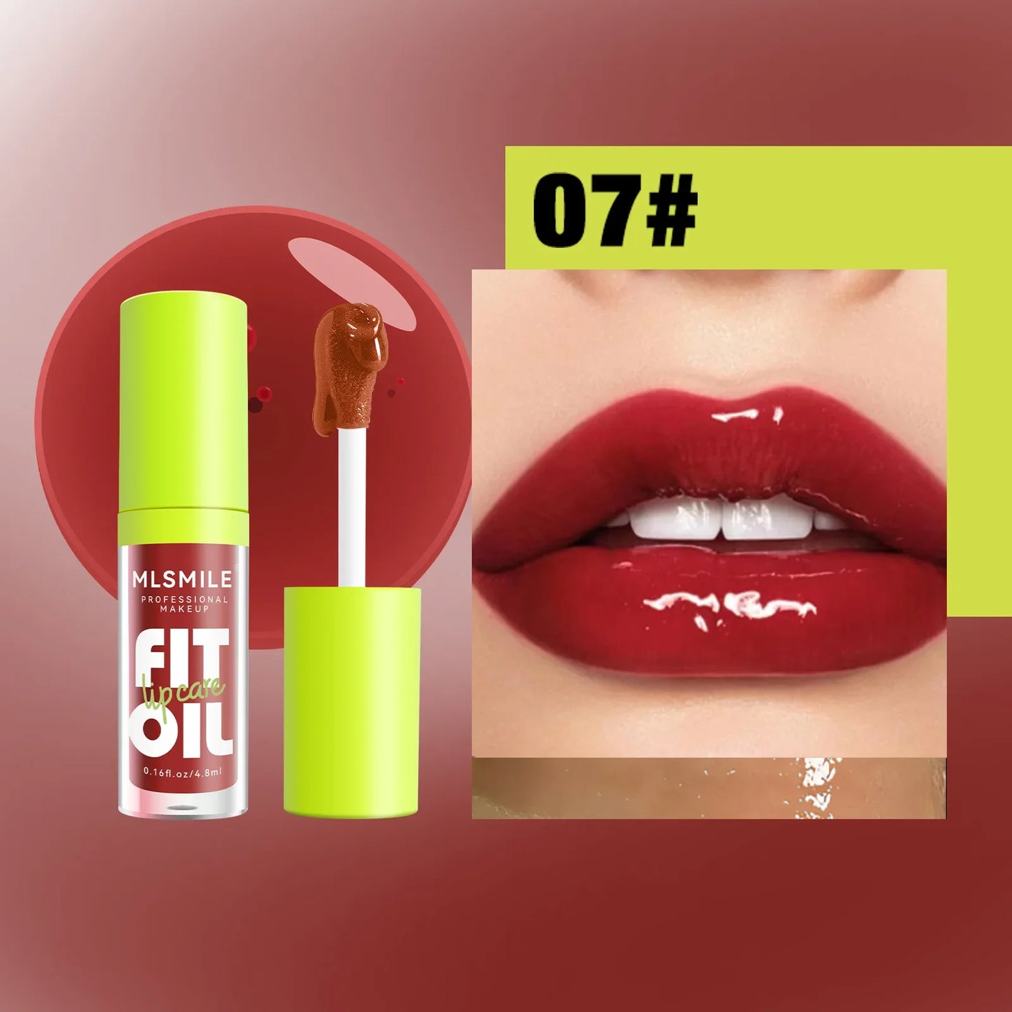 MLSMIL 8-Color Lip Oil Collection – Hydrating, Plumping & High-Shine Finish