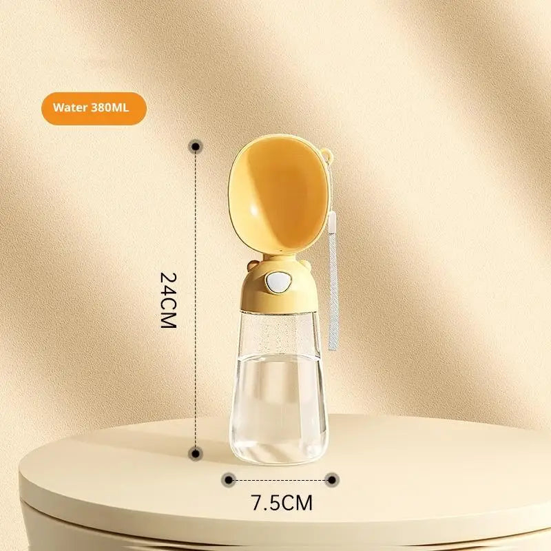 All-in-One Pet Companion Cup: Water, Food & Waste