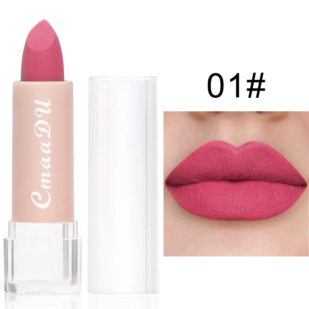 CmaaDu 15-Color Matte Liquid Lipstick Set – Waterproof Long Wear
