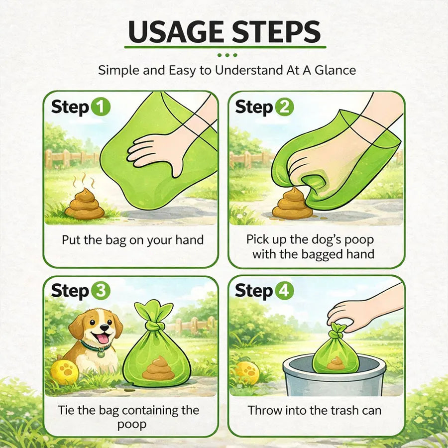 EcoWaste: 300pcs Leak-Proof Dog Poop Bags