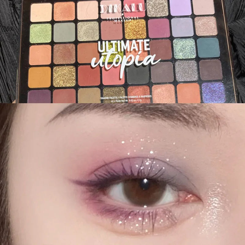 DIKALU Ultimate Utopia Palette – 40 Shades of Matte, Shimmer & Glitter Eyeshadow