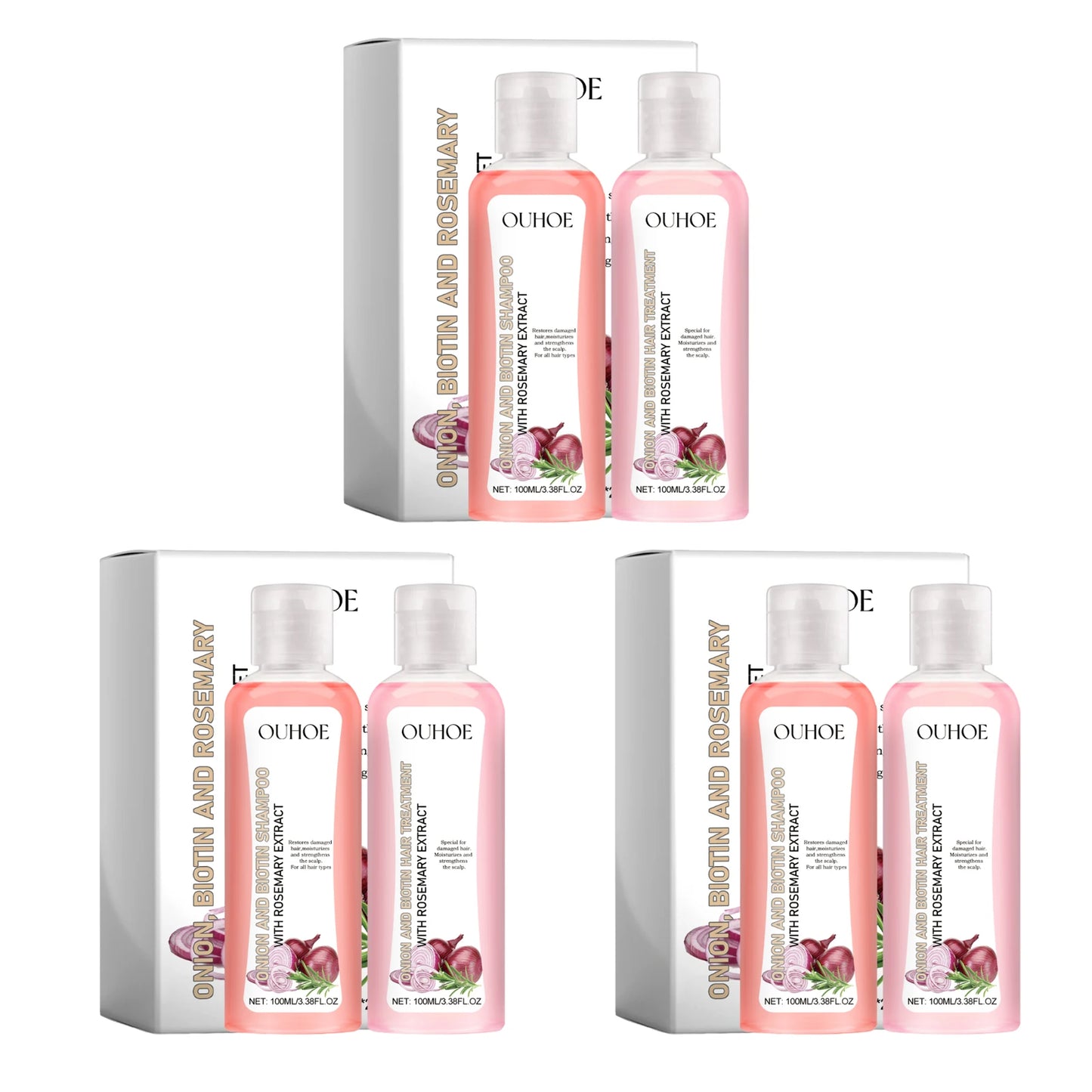 Biotin & Rosemary Shampoo and Conditioner Set – Paraben Free Hair Care