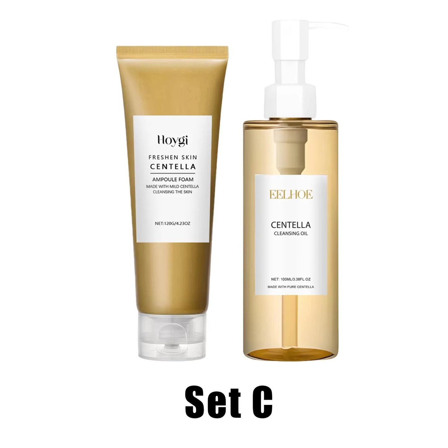 Centella Skincare Kit – Cleansing Oil, Face Wash & Serum for Soothing & Barrier Repair
