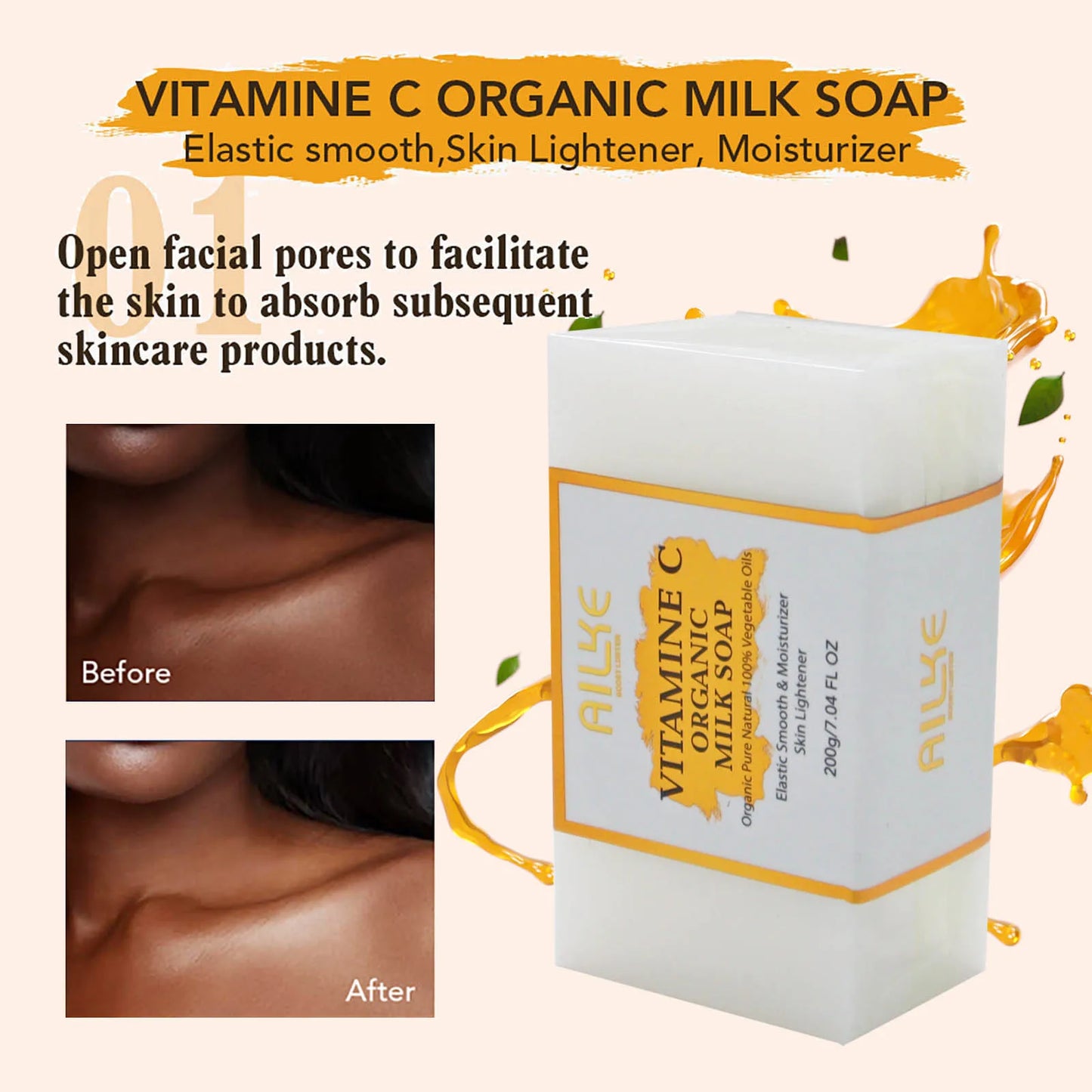 AILKE Vitamin C Brightening Serum – Hydrating & Anti-Aging Care