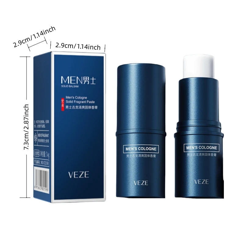 Fanzhen Men’s Solid Perfume Stick – Fresh Portable Travel Fragrance