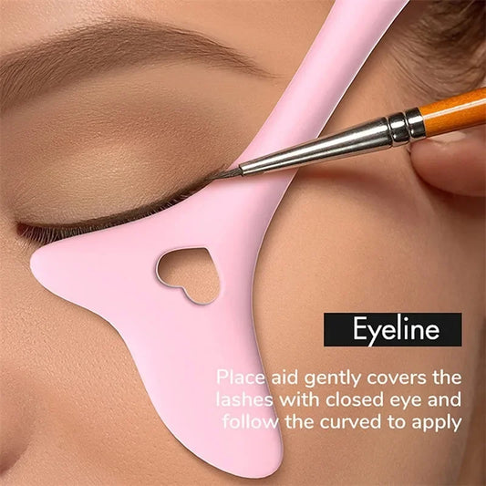 Reusable Eyeliner Stencil – Silicone Wing Makeup Tool