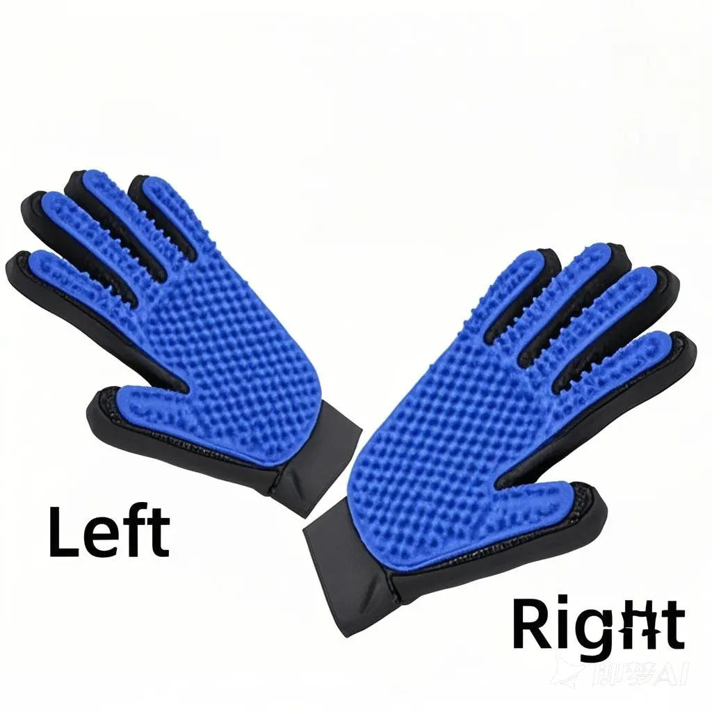 MassageGlove: Gentle Pet Grooming & Deshedding Mitt