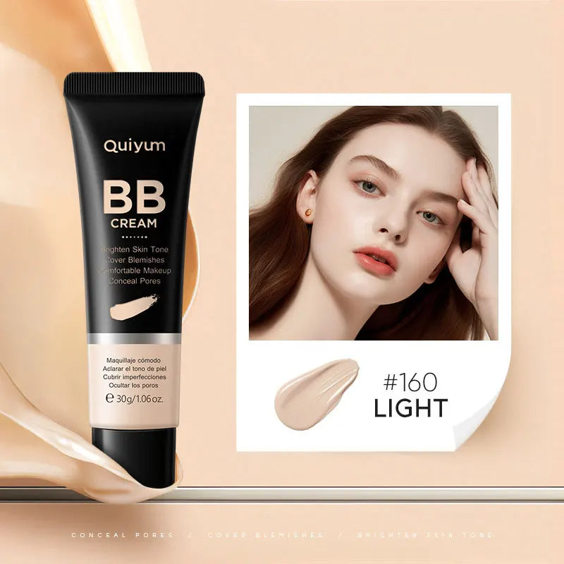 High Coverage BB Cream – Waterproof, Long-Lasting Brightening Face Foundation