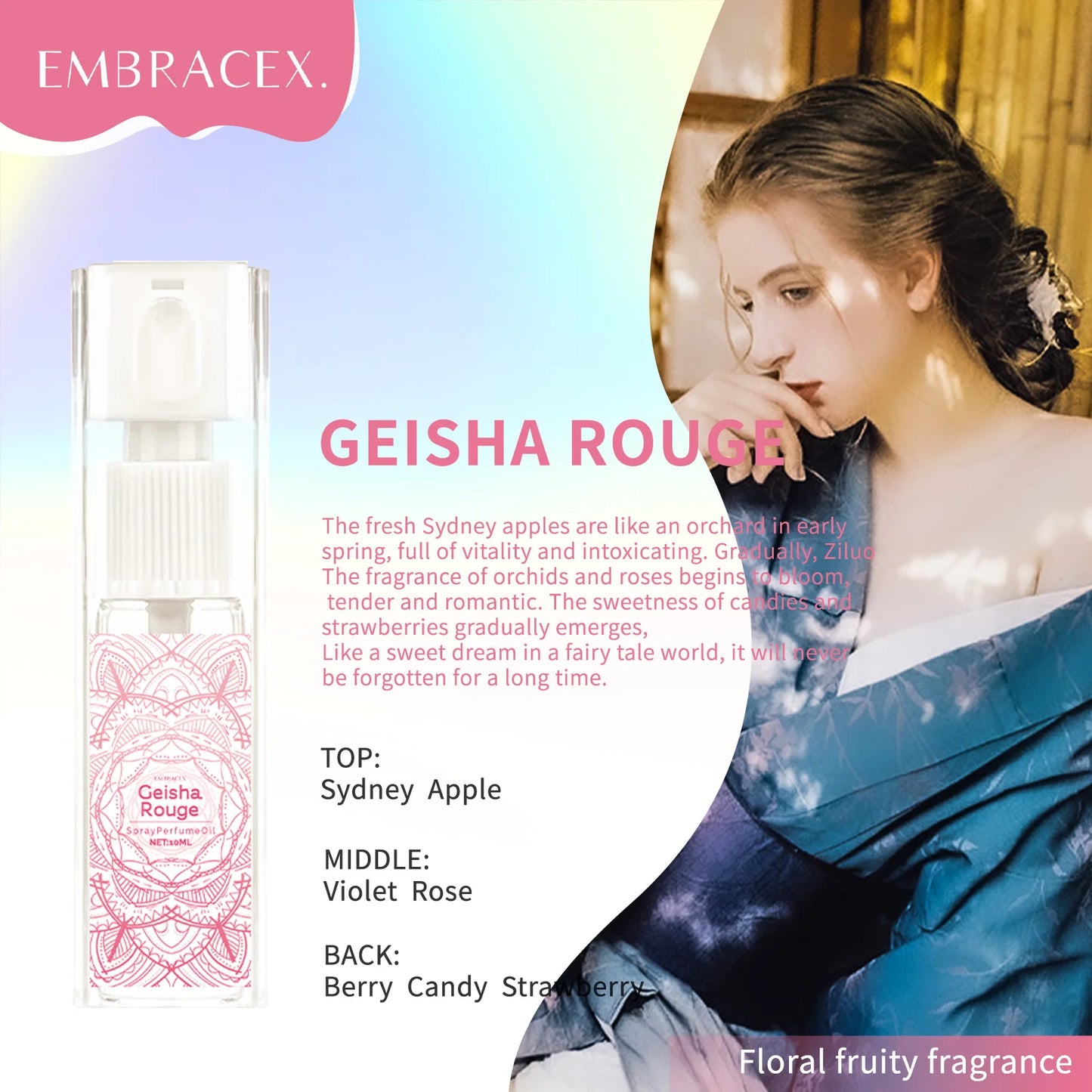 Women’s Perfume Spray Set – Essential Oil Fragrance (Floral Fruity Woody, Long-Lasting)