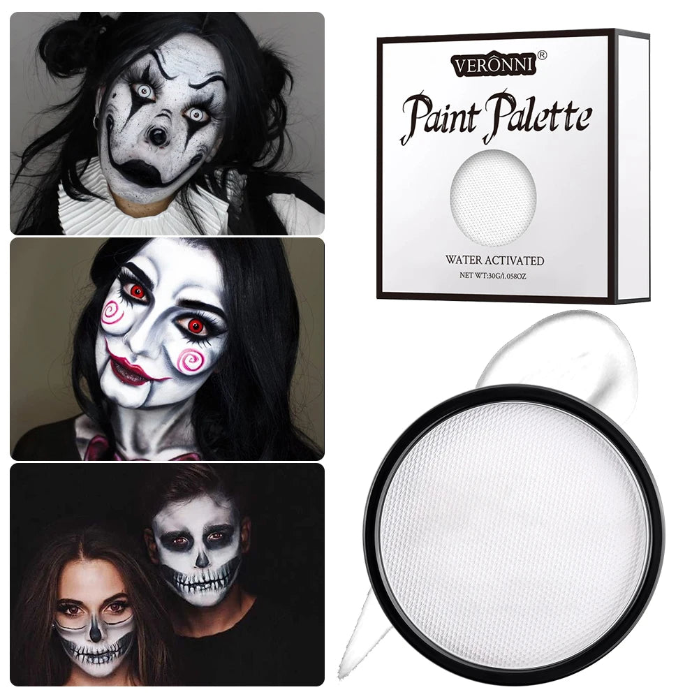 6 Colors Water Activated Face & Body Paint Kit – Non-Toxic Makeup