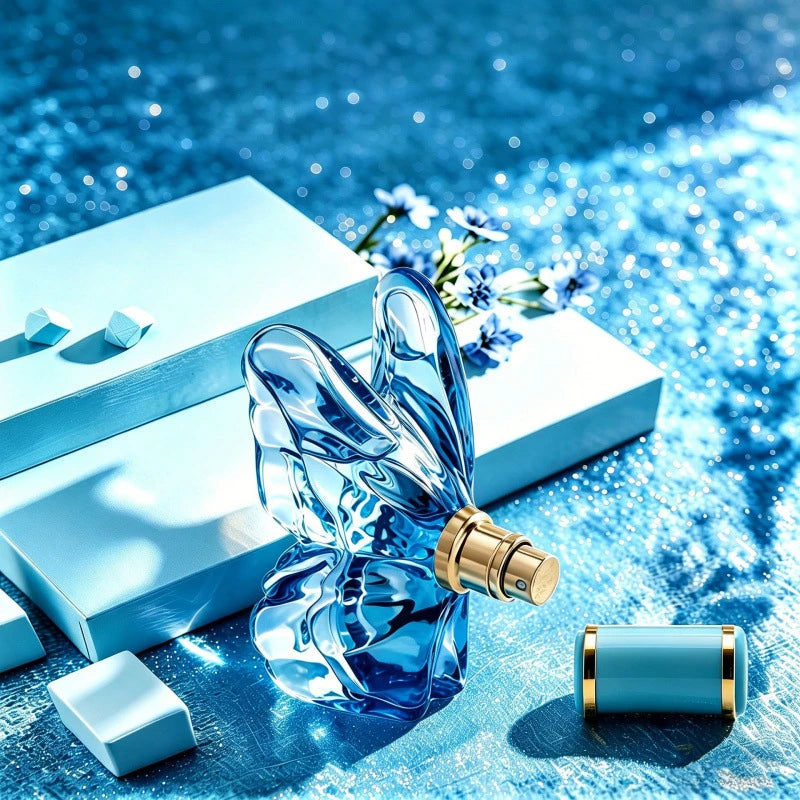 Butterfly Women Long Lasting EDT, Fruity Floral Amber Woody Scent, Jasmine Vaniella Lemon Citrus Elegant Light Fragrance 50ml