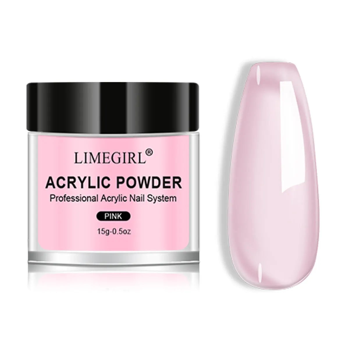 LIMEGIRL Acrylic Nail Powder Set – 5 Colors Professional Extension
