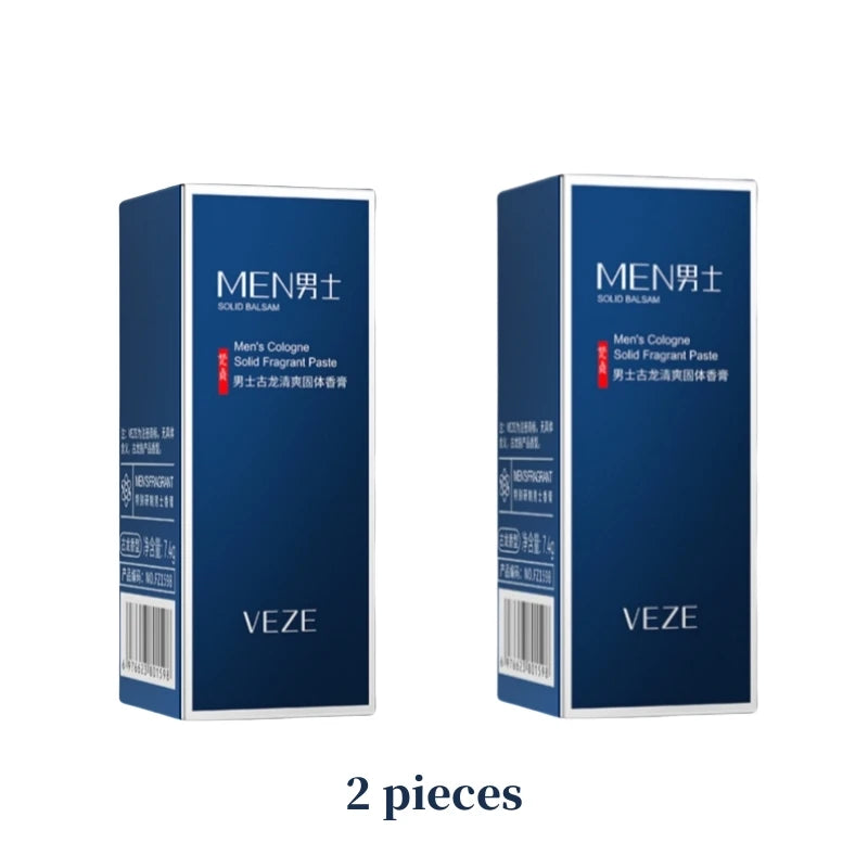 Fanzhen Men’s Solid Perfume Stick – Fresh Portable Travel Fragrance
