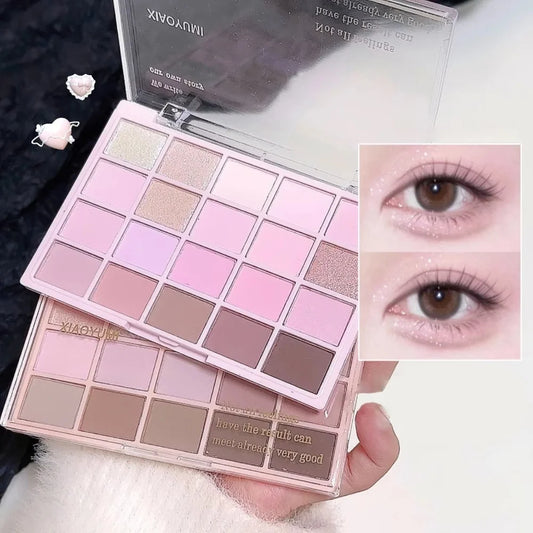 20-Color Matte Eyeshadow Palette – Waterproof Long Lasting