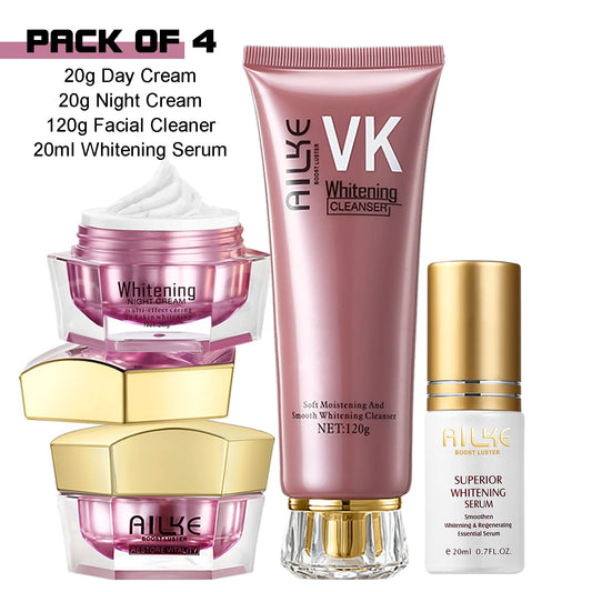 AILKE Collagen & Hyaluronic Acid Face Cream Set – Hydrating & Anti-Aging Care