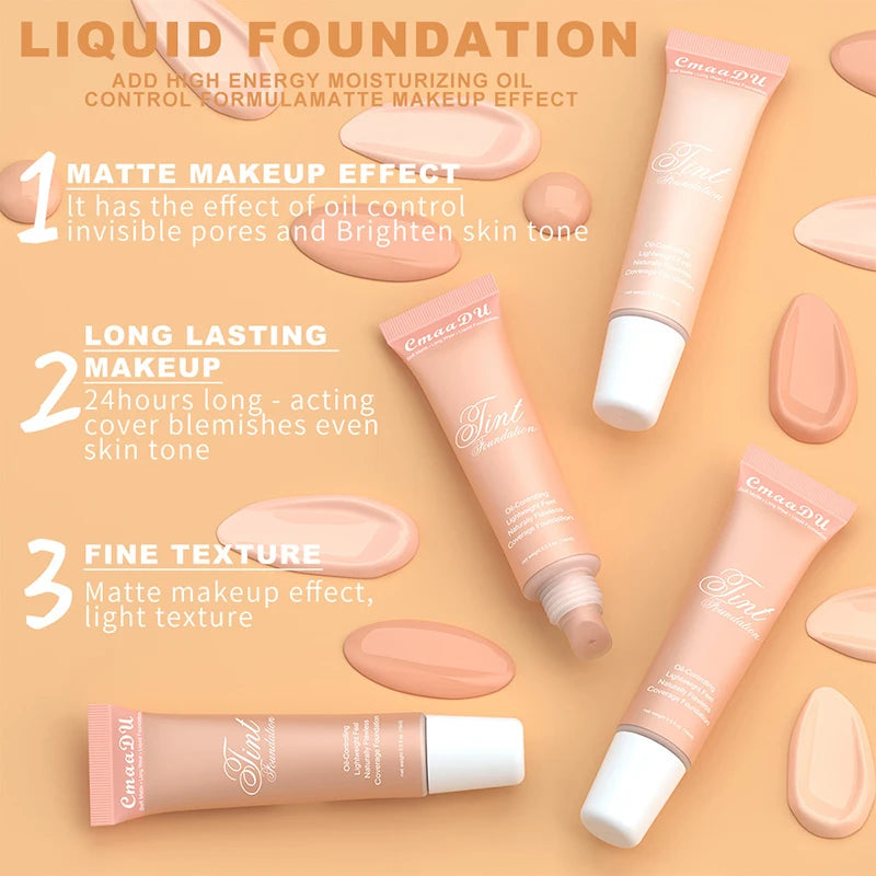 Full Coverage BB Cream & Foundation – Waterproof, Long-Lasting Face Corrector