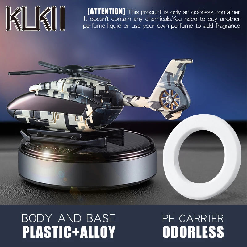 Solar Helicopter Car Air Freshener – DIY Aroma Diffuser Ornament