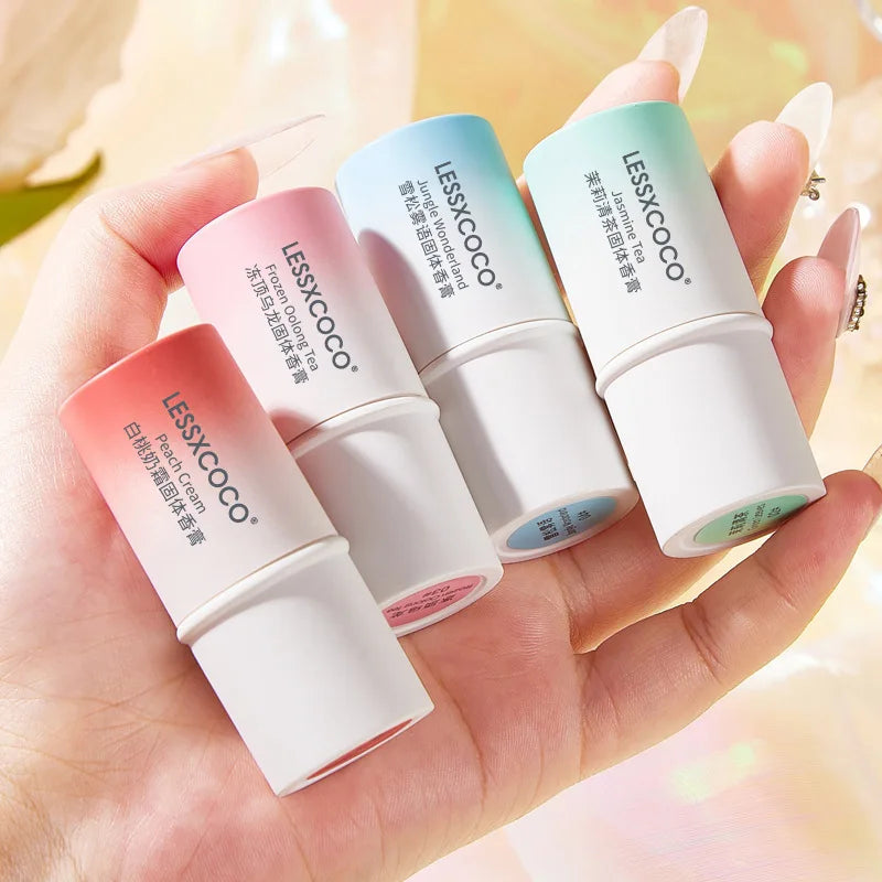 Women’s Solid Perfume Stick – Fruity Long-Lasting Fragrance Balm (Portable)
