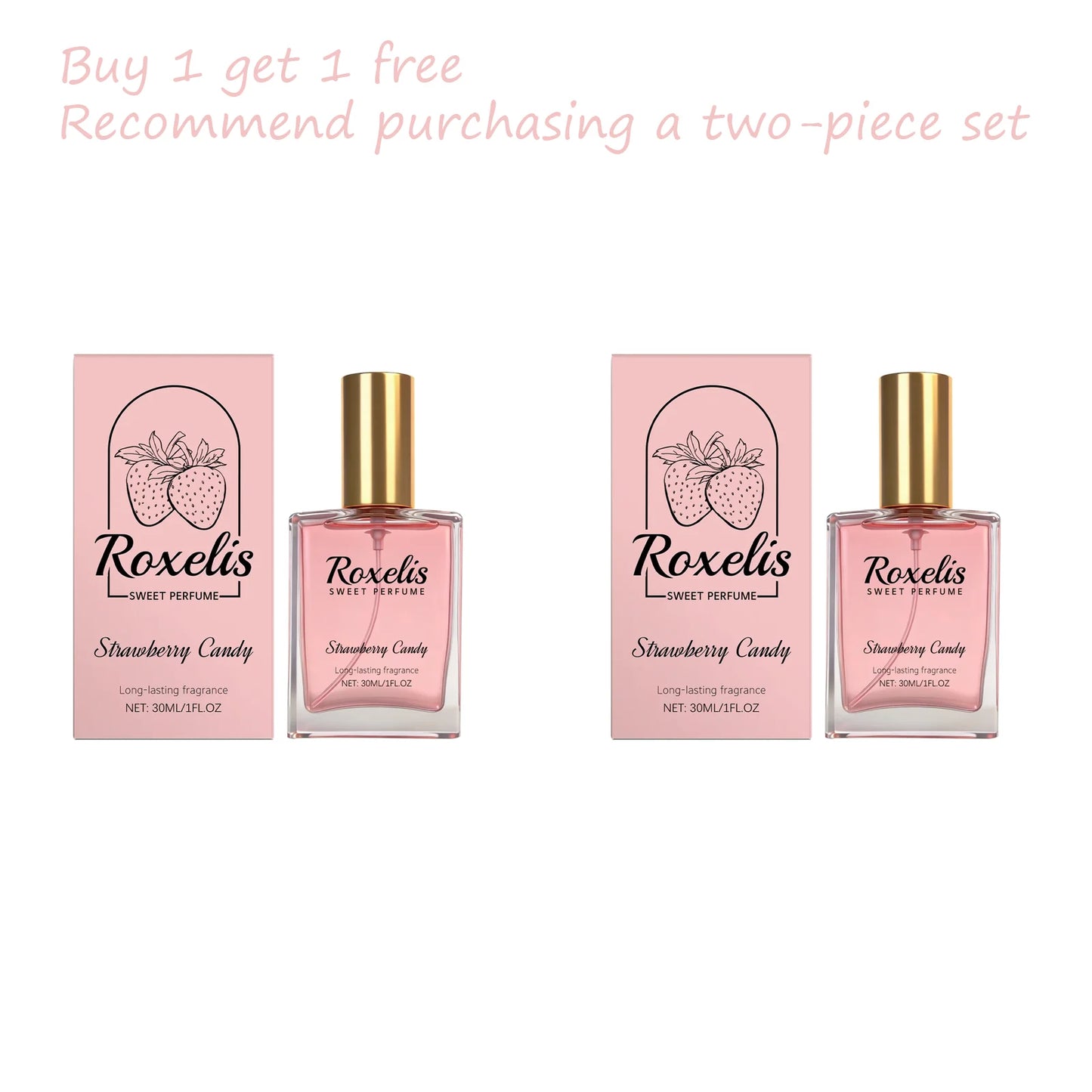 Strawberry Candy Women’s Eau de Parfum – Sweet Fruity Fragrance (Portable Spray)