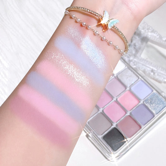 XIAOYUMI 16-Color Contour & Highlighter Palette – Waterproof Long Lasting
