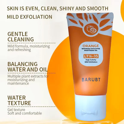 Orange Exfoliating Gel – Facial & Body Scrub 50g