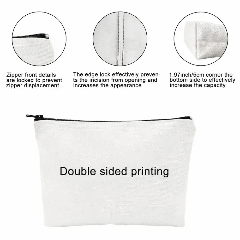 Personalized Makeup Bag – Cute Zipper Cosmetic Pouch for Women