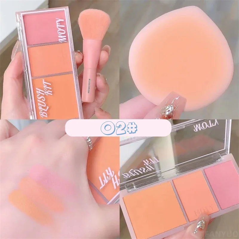 Surnelia Radiant-Glow: Korean-Style Multi-Blush & Contour Palette