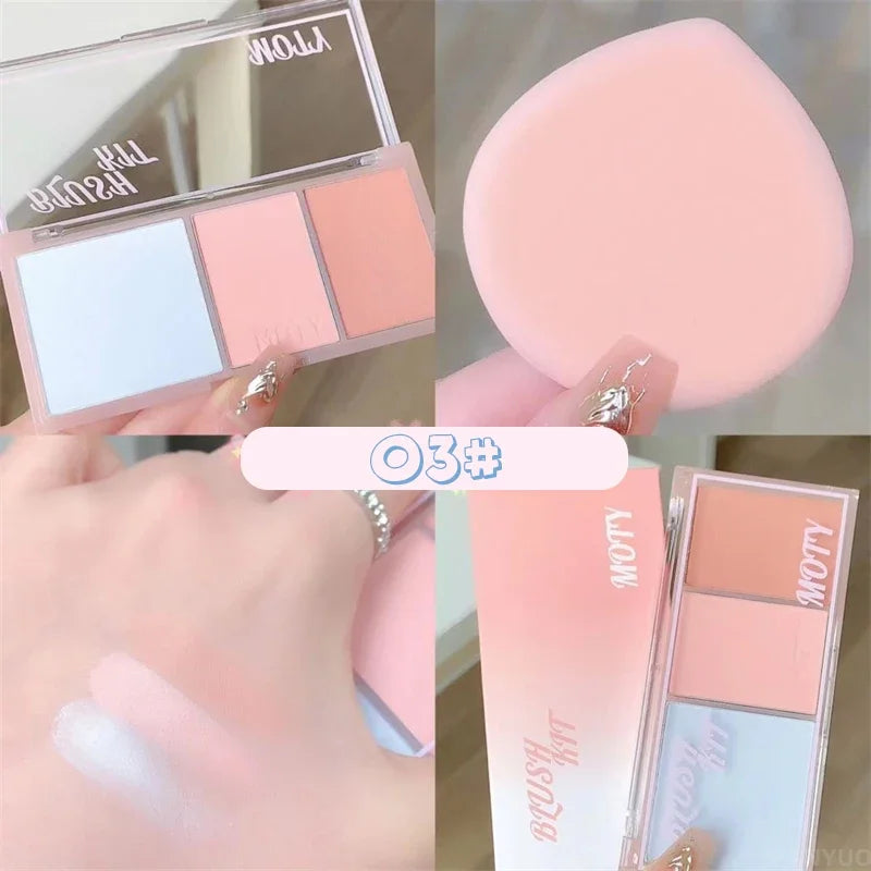 Surnelia Radiant-Glow: Korean-Style Multi-Blush & Contour Palette