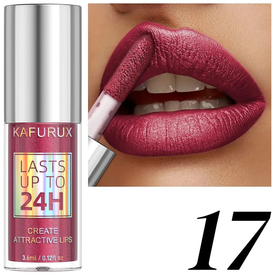 20-Color Glitter Lip Gloss Set – Waterproof Diamond Shine