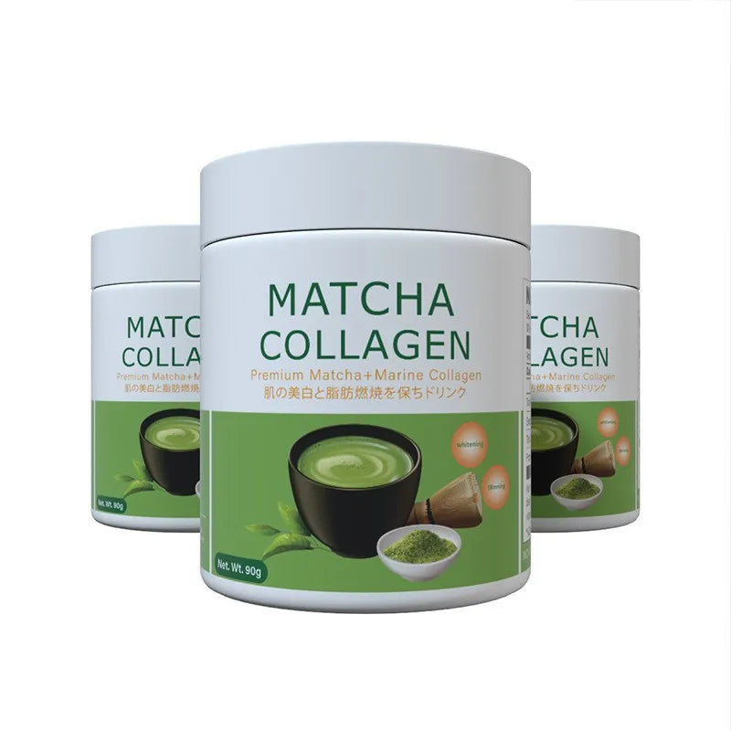 MatchaGlow: Marine Collagen & Green Tea Beauty Drink Mix