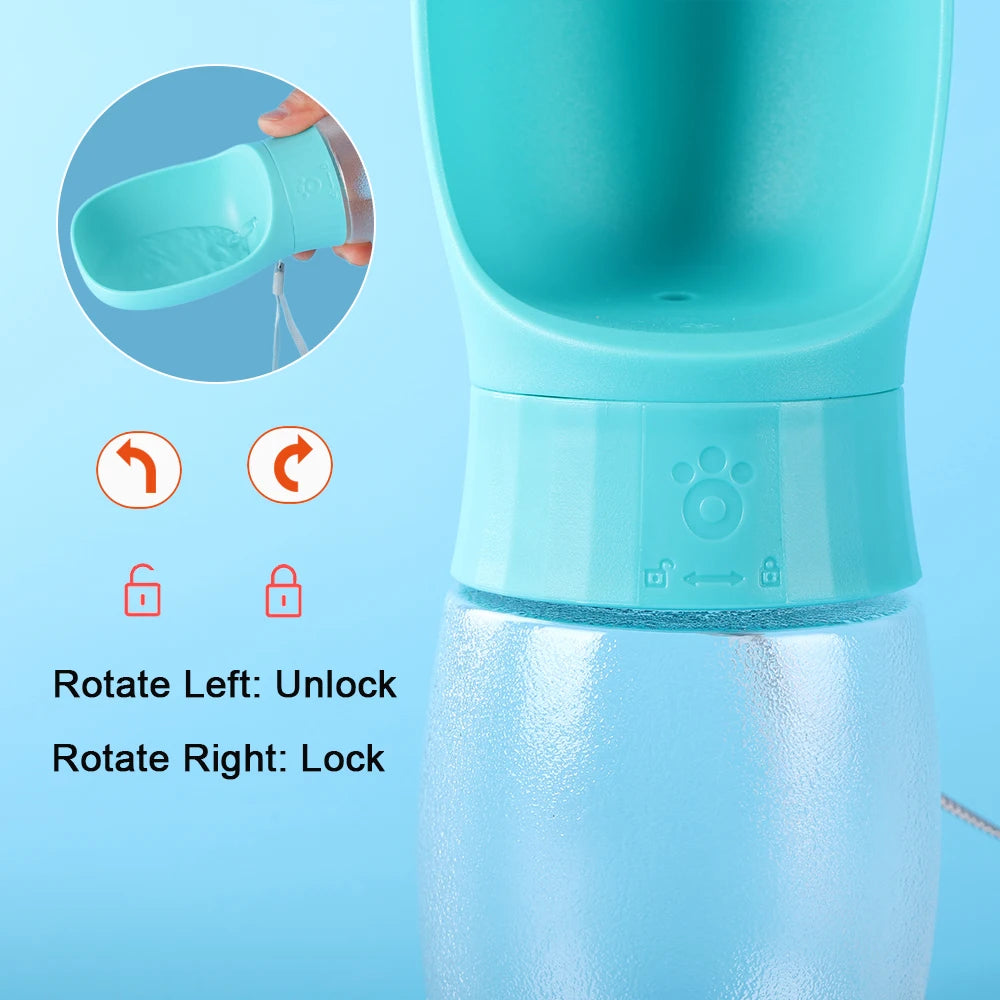 AquaTrek: Portable Pet Water Bottle & Dispenser