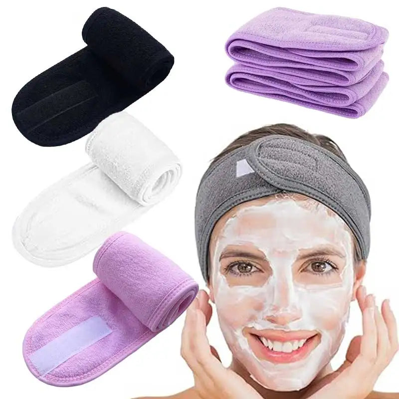 Adjustable Spa Headband – Soft Makeup & Skincare Hair Band