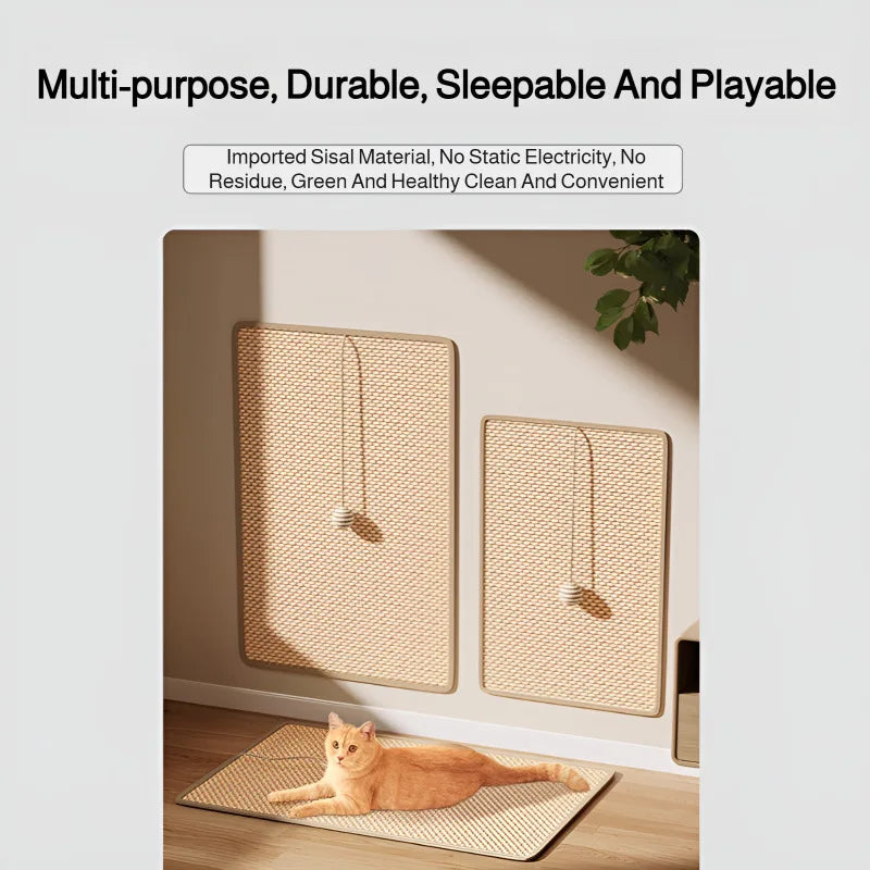 SofaGuard: Multi-Function Sisal Scratching Mat