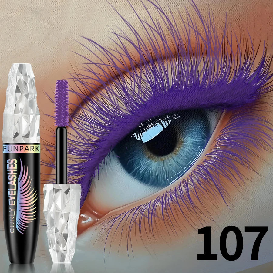 9-Color Waterproof Mascara – Lengthening & Volumizing Formula