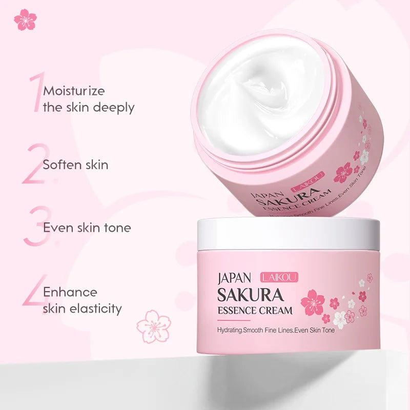 Sakura Skin Care Set – 9Pcs Kit with Cleanser, Cream, Sunscreen, Mask & Eye Cream