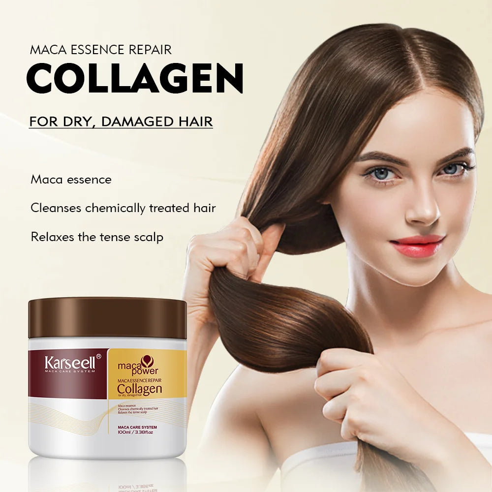 Karseell Collagen Hair Mask with Argan Oil – Deep Repair & Strengthening 100ml