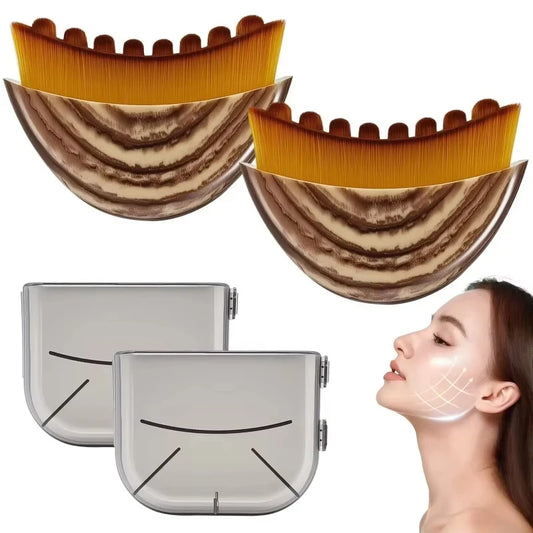 Lymphatic Contour Face Brush – Skin Sculpting Tool for Face, Chin & Jawline