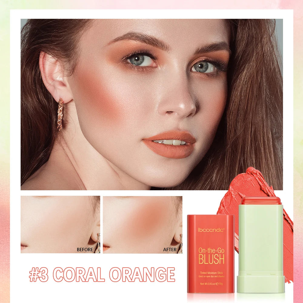 3-in-1 Cream Blush Stick – Lips, Eyes & Cheeks