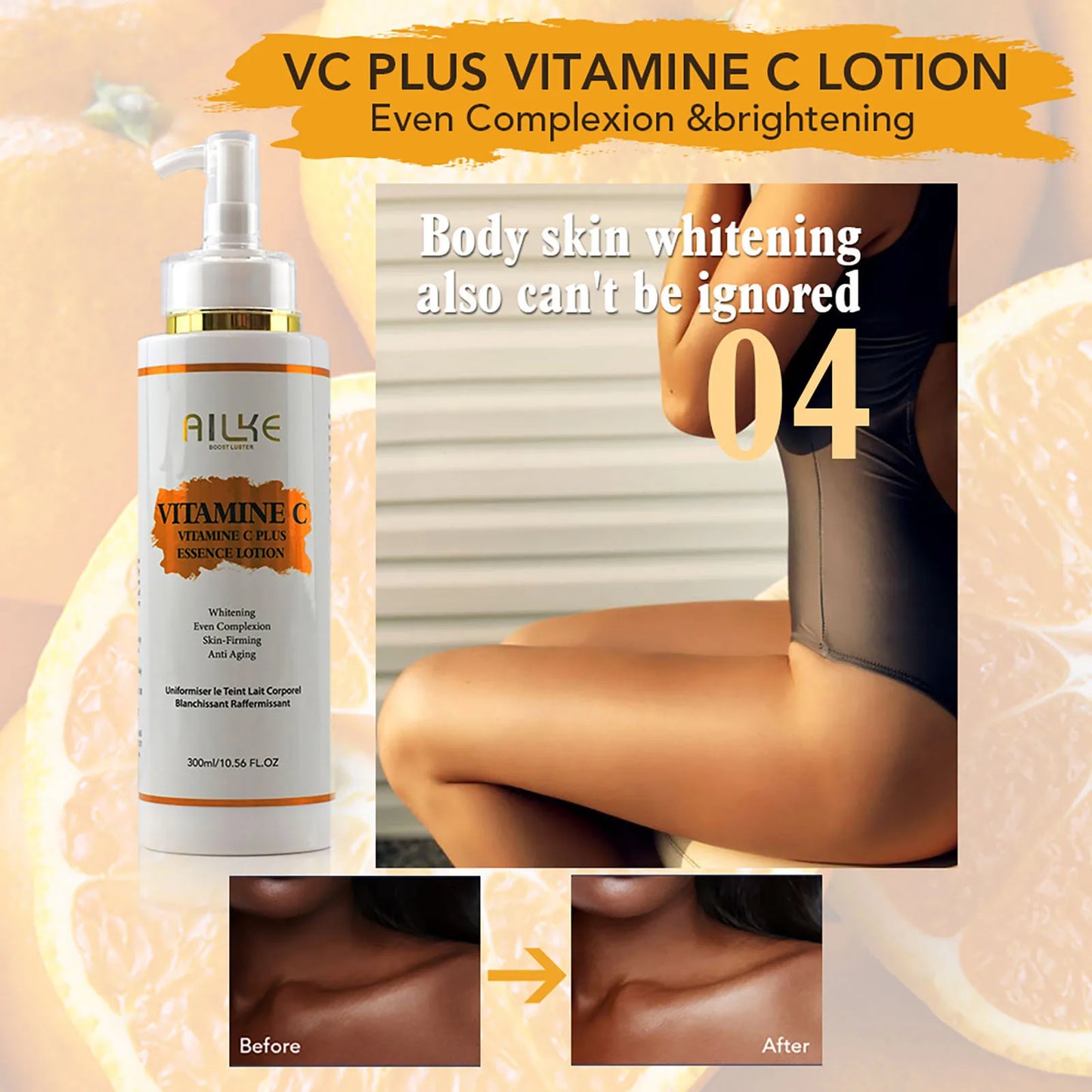 AILKE Vitamin C Brightening Serum – Hydrating & Anti-Aging Care