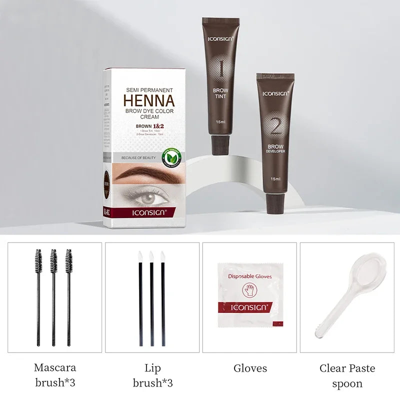 Fast-Acting Henna Brow Tint: Professional Tinting Cream