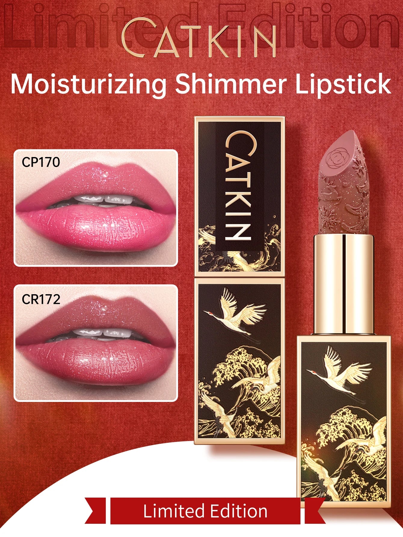 CATKIN Hydrating Matte Lipstick – Creamy, Long-Lasting Satin Finish