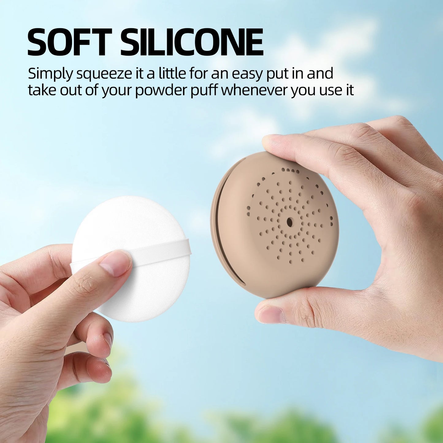 Beauty Sponge Storage Box – Silicone Makeup Egg Case