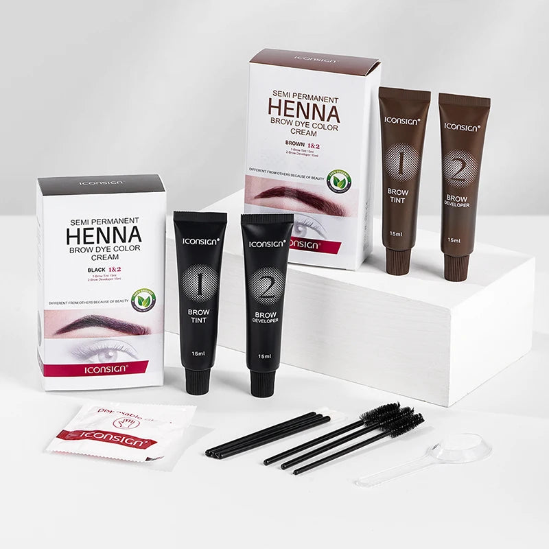 Fast-Acting Henna Brow Tint: Professional Tinting Cream