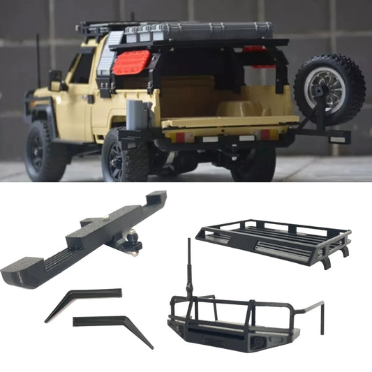 Durable 82 front bumper \ 80 roof rack \ rear bumper DIY Parts for MN1/12 MN82 MN-82 Truck 1:12 RC Car model Upgrade Accessories