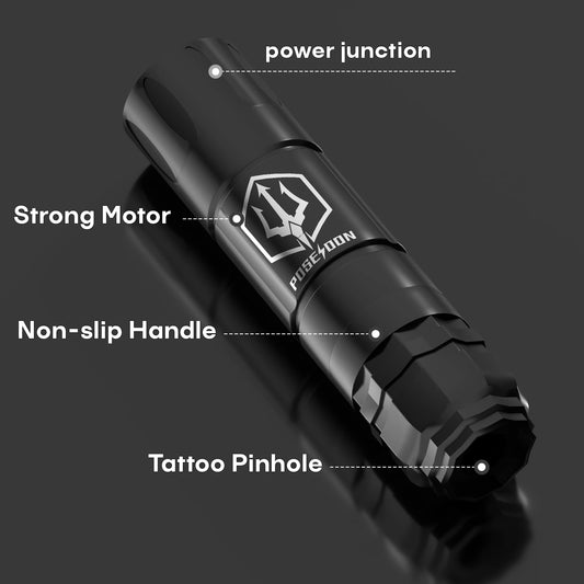 POSEIDON Pro-Series: Wireless Tattoo Pen & Professional Kit