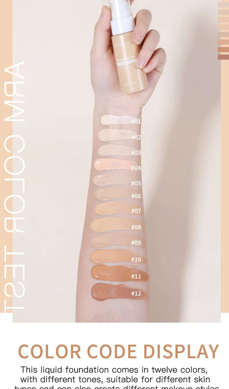 Liquid Foundation Concealer – Waterproof & Long Lasting