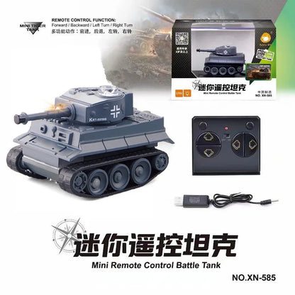 1:100 Scale Mini Tiger RC Tank Model ImitateRemote Radio Remote Control Tank Electronic Boys Toys for Children Kids Gifts