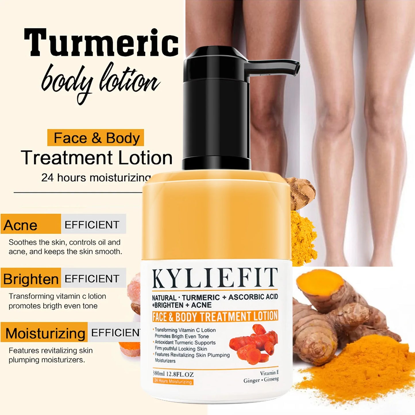 Organic Turmeric Kit – Brightening, Spot Removal, Acne Treatment & Hydration Routine