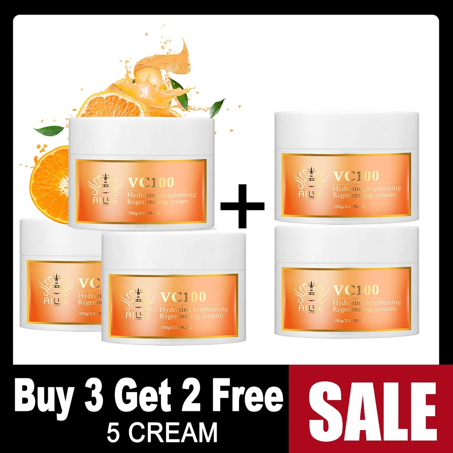AILKE Vitamin C Skin Care Set – Collagen & Vitamin E Hydrating Care